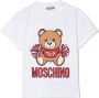 Moschino Kids T-shirt met teddybeerprint Wit - Thumbnail 1