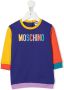 Moschino Kids T-shirtjurk met colourblocking Paars - Thumbnail 1
