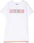 Moschino Kids T-shirtjurk met geborduurd logo Wit - Thumbnail 1