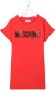Moschino Kids T-shirtjurk met logo Rood - Thumbnail 1