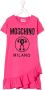 Moschino Kids T-shirtjurk met logoprint Roze - Thumbnail 1