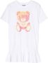 Moschino Kids T-shirtjurk met logoprint Wit - Thumbnail 1