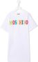 Moschino Kids T-shirtjurk met logoprint Wit - Thumbnail 1