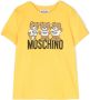 Moschino Kids T-shirt met ronde hals Geel - Thumbnail 1