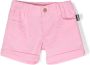 Moschino Kids Gekreukte shorts Roze - Thumbnail 1