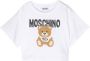 Moschino Kids Cropped T-shirt Wit - Thumbnail 1
