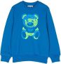 Moschino Kids Sweater met teddybeer print Blauw - Thumbnail 1