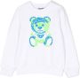 Moschino Kids Sweater met teddybeer print Wit - Thumbnail 1