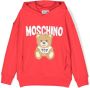 Moschino Kids Hoodie met teddybeerprint Rood - Thumbnail 1
