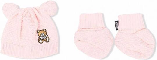 Moschino Kids Muts en sokken set Roze