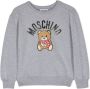Moschino Kids Sweater met logoprint Grijs - Thumbnail 1