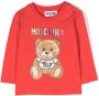 Moschino Kids T-shirt met print Rood - Thumbnail 1