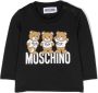 Moschino Kids Katoenen sweater Zwart - Thumbnail 1