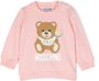 Moschino Kids Sweater met teddybeerprint Roze - Thumbnail 1