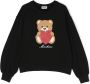 Moschino Kids Sweater met teddybeerprint Zwart - Thumbnail 1