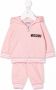 Moschino Kids Trainingspak met geborduurd logo Roze - Thumbnail 1