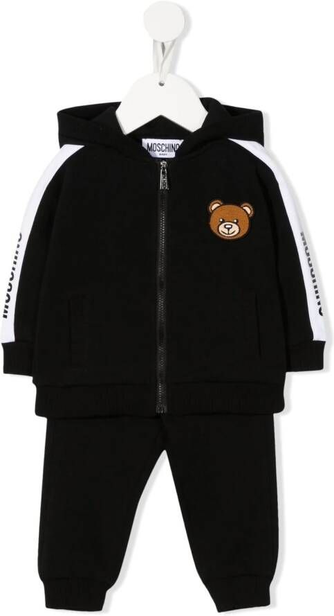 Moschino Kids Trainingspak met patch Zwart