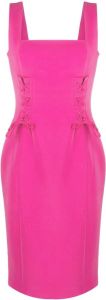 Moschino Midi-jurk met kant Roze
