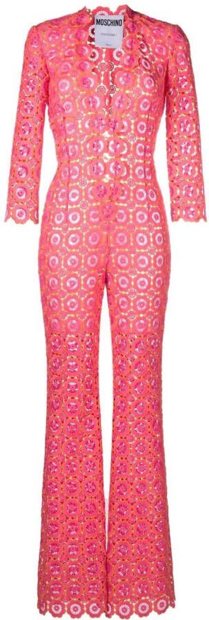 Moschino Jumpsuit met patroon Roze