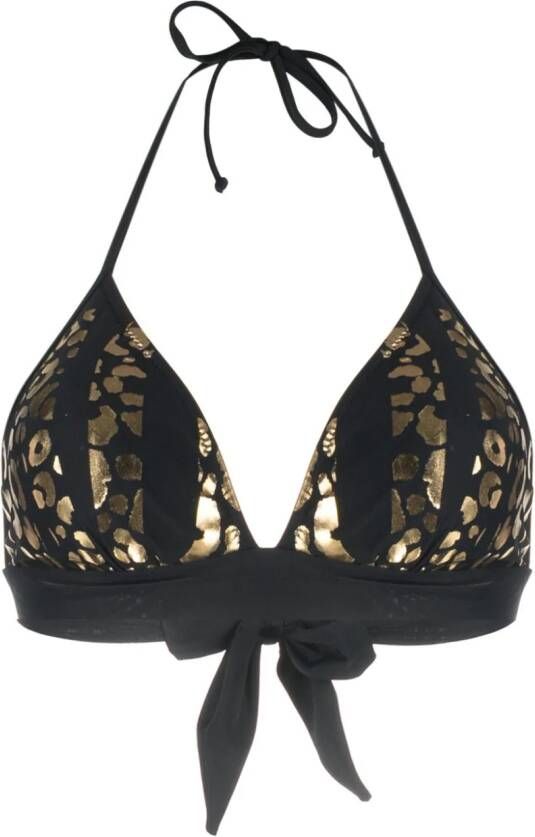 Moschino Bikinitop met luipaardprint Zwart