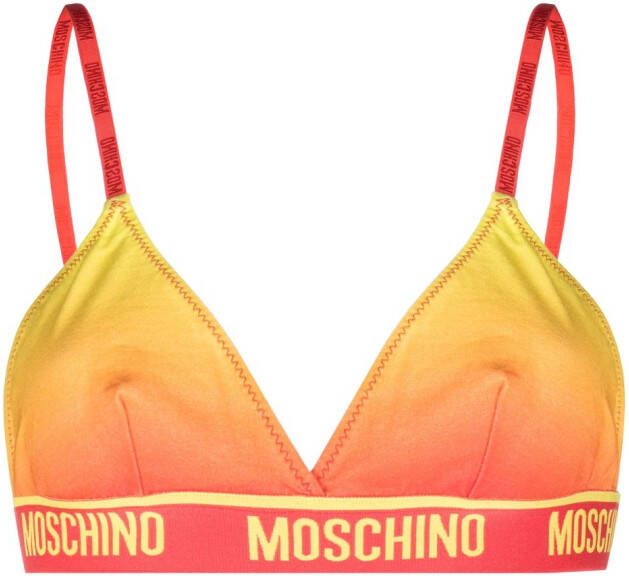 Moschino Bh met logo Geel