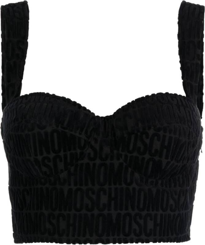 Moschino Cropped top Zwart