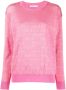 Moschino Intarsia sweater Roze - Thumbnail 1