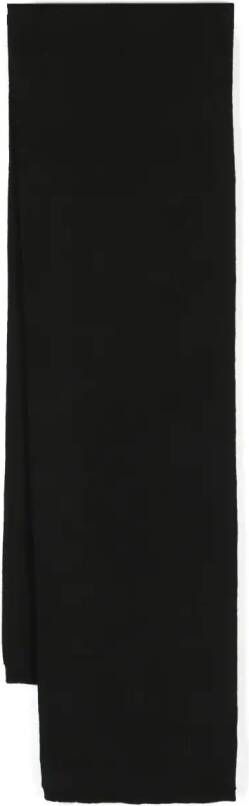 Moschino Sjaal met logo intarsia Zwart