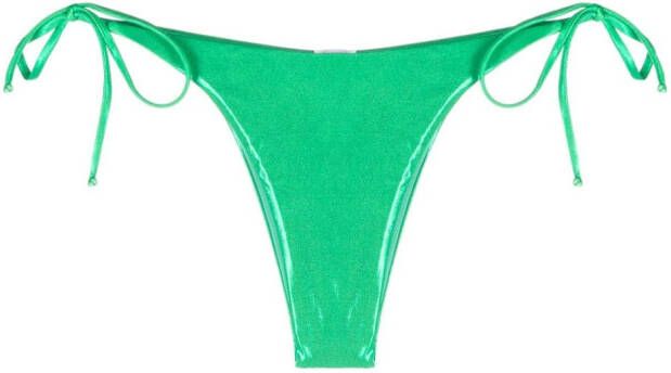 Moschino Bikinislip met logoprint Groen