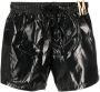 Moschino Shorts met logoplakkaat Zwart - Thumbnail 1