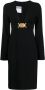 Moschino Jurk met logoplakkaat Zwart - Thumbnail 1