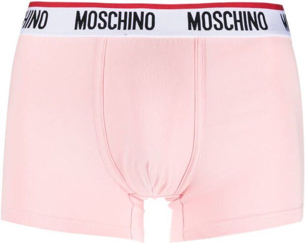 Moschino Boxershorts met logoprint Roze
