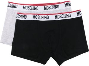 Moschino Boxershorts met logoprint Grijs