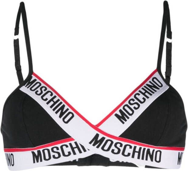 Moschino Bh met logoprint Zwart