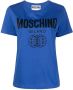 Moschino T-shirt met logoprint Blauw - Thumbnail 1