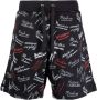 Moschino Shorts met logoprint Zwart - Thumbnail 1