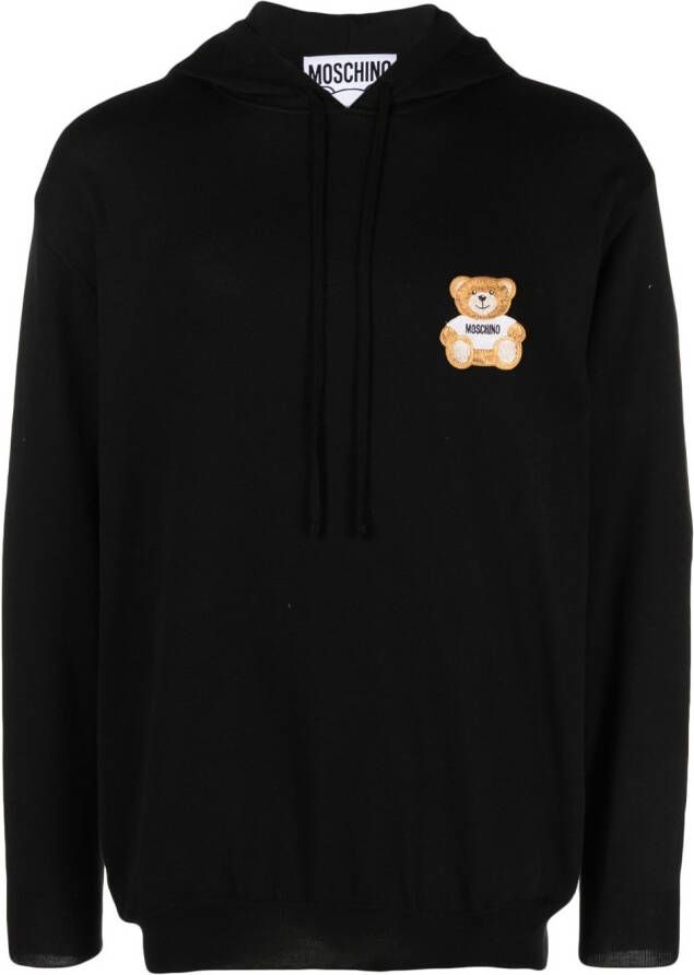 Moschino Hoodie met logoprint Zwart