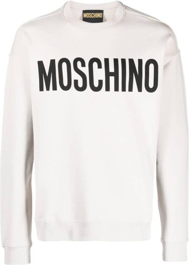 Moschino Sweater met logoprint Grijs