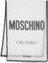 Moschino Sjaal met logoprint Wit - Thumbnail 1