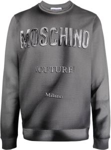 Moschino Sweater met logoprint Grijs