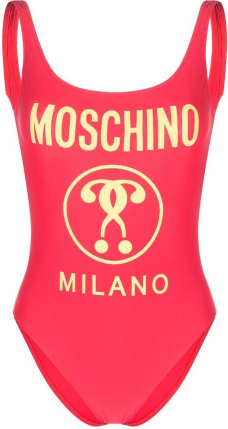 Moschino Badpak met logoprint Roze