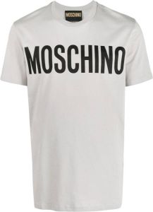 Moschino logo-print T-shirt Grijs