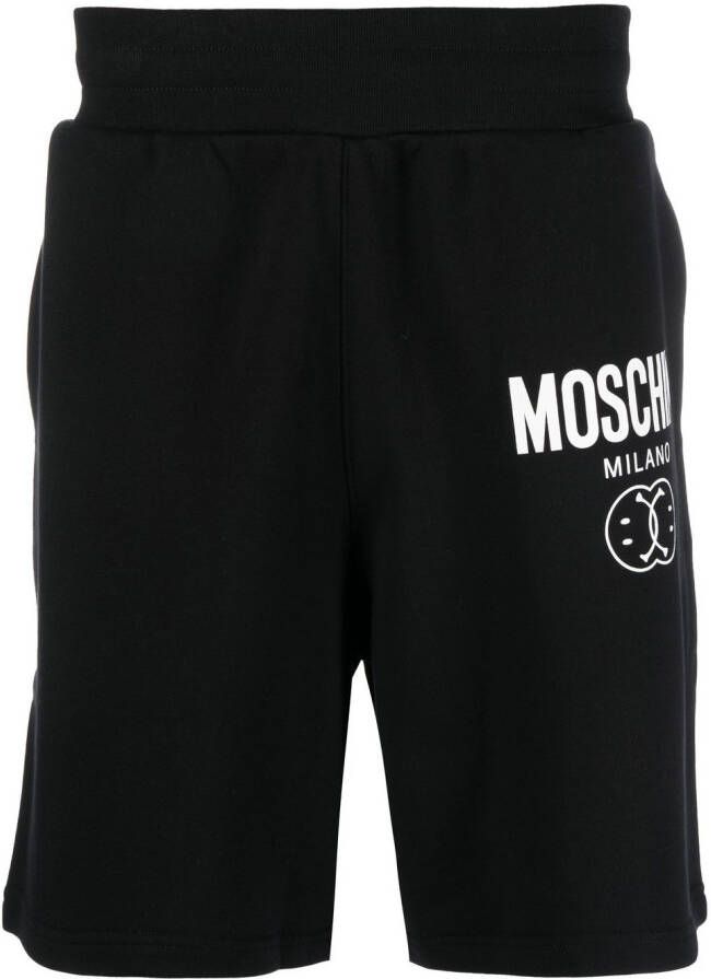 Moschino Trainingsshorts met logoprint Zwart