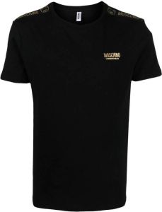 Moschino T-shirt en slip met logoprint Zwart