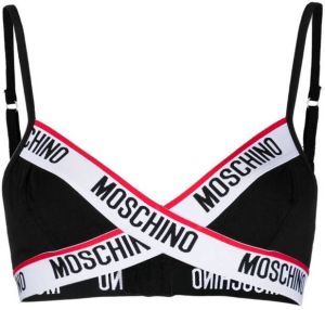 Moschino Bh met logoband Zwart