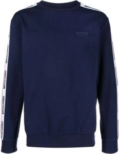 Moschino Sweater met logoband Blauw