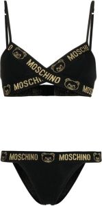 Moschino Lingerieset met logoband Zwart