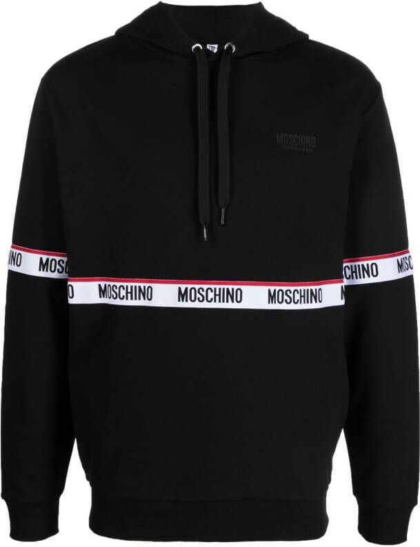 Moschino Hoodie met logo Zwart