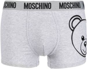 Moschino Boxershorts met logoband Grijs