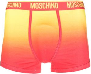 Moschino Boxershorts met logoband Geel